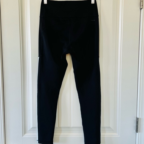 Adidas Black Climalite High Waist Optime Training Legging w/ Hidden Waist Pocket - Picture 3 of 7